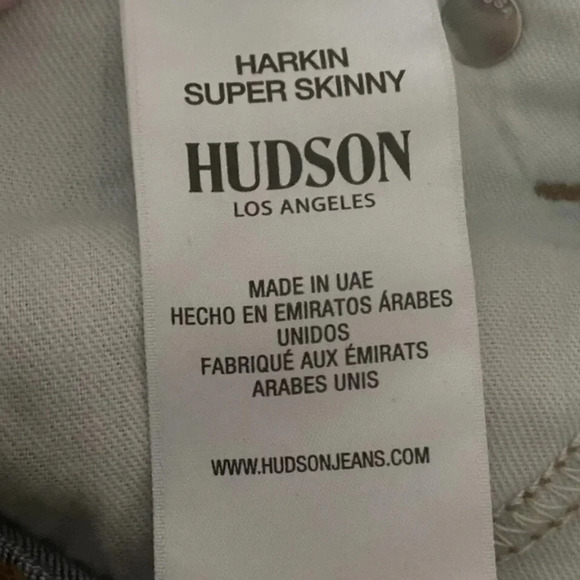 Hudson Harkin Crop Super Skinny With Cuff Jeans Womens Size 25 MSRP $175 (272) - Picture 8 of 10